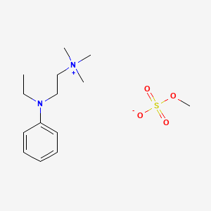molecular formula C14H26N2O4S B15473920 Ethanaminium, 2-(ethylphenylamino)-N,N,N-trimethyl-, methyl sulfate CAS No. 40082-68-6