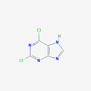 molecular formula C5H2Cl2N4 B015474 2,6-二氯嘌呤 CAS No. 5451-40-1