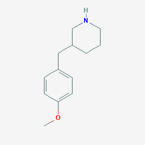 molecular formula C13H19NO B154740 3-(4-Methoxybenzyl)piperidine CAS No. 136422-65-6