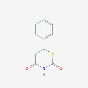 molecular formula C10H9NO2S B15474005 6-Phenyl-1,3-thiazinane-2,4-dione CAS No. 38090-55-0