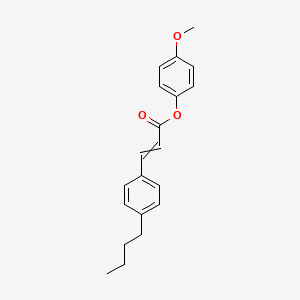 molecular formula C20H22O3 B15474011 4-Methoxyphenyl 3-(4-butylphenyl)prop-2-enoate CAS No. 51572-57-7
