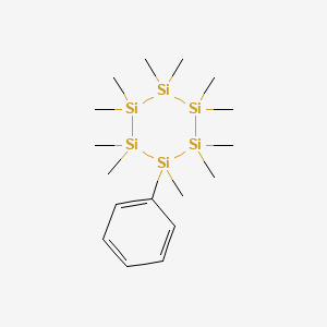 molecular formula C17H38Si6 B15474022 Undecamethyl(phenyl)hexasilinane CAS No. 37943-96-7