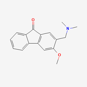 molecular formula C17H17NO2 B15474034 Fluoren-9-one, 2-(dimethylamino)methyl-3-methoxy- CAS No. 42839-76-9
