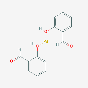 molecular formula C14H12O4Pd B15474078 2-Hydroxybenzaldehyde,palladium(2+) 