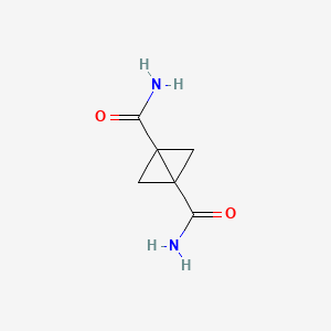 molecular formula C6H8N2O2 B15474085 Bicyclo[1.1.0]butane-1,3-dicarboxamide CAS No. 37525-85-2