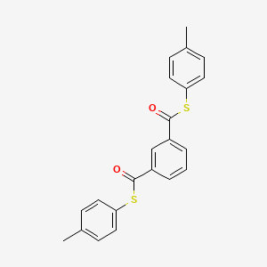 molecular formula C22H18O2S2 B15474108 S~1~,S~3~-Bis(4-methylphenyl) benzene-1,3-dicarbothioate CAS No. 41117-93-5
