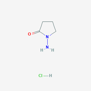 molecular formula C4H9ClN2O B154742 1-Aminopyrrolidin-2-one hydrochloride CAS No. 20386-22-5