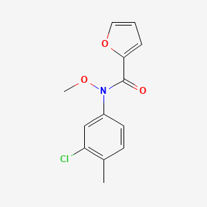 molecular formula C13H12ClNO3 B15474228 N-(3-Chloro-4-methylphenyl)-N-methoxyfuran-2-carboxamide CAS No. 51639-85-1