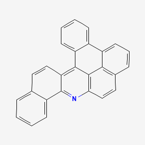 molecular formula C27H15N B15474272 Benzo(h)phenanthro(9,10,1-mna)acridine CAS No. 36762-14-8