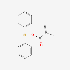 molecular formula C17H18O2Si B15474273 Methyl(diphenyl)silyl 2-methylprop-2-enoate CAS No. 47031-70-9