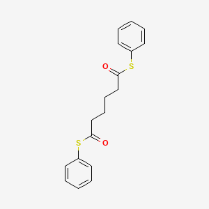 molecular formula C18H18O2S2 B15474299 S~1~,S~6~-Diphenyl hexanebis(thioate) CAS No. 41117-90-2