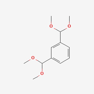 molecular formula C12H18O4 B15474335 Benzene, 1,3-bis(dimethoxymethyl)- CAS No. 37832-33-0