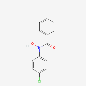 molecular formula C14H12ClNO2 B15474359 N-(4-Chlorophenyl)-N-hydroxy-4-methylbenzamide CAS No. 36016-25-8