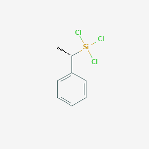 molecular formula C8H9Cl3Si B15474373 Silane, trichloro[(1S)-1-phenylethyl]- CAS No. 38053-74-6
