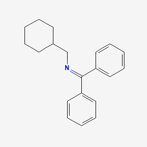 molecular formula C20H23N B15474420 Cyclohexanemethanamine, N-(diphenylmethylene)- CAS No. 51411-38-2