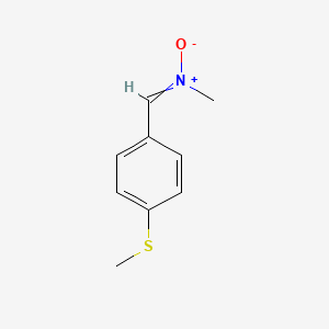 molecular formula C9H11NOS B15474502 Methanamine, N-[[4-(methylthio)phenyl]methylene]-, N-oxide CAS No. 41105-92-4
