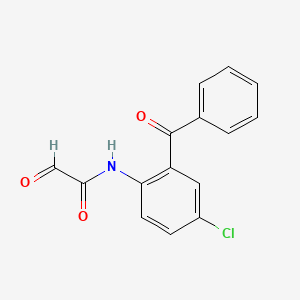 molecular formula C15H10ClNO3 B15474507 N-(2-Benzoyl-4-chlorophenyl)-2-oxoacetamide CAS No. 38404-10-3