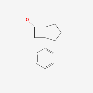 molecular formula C13H14O B15474509 1-Phenylbicyclo[3.2.0]heptan-6-one CAS No. 39764-85-7