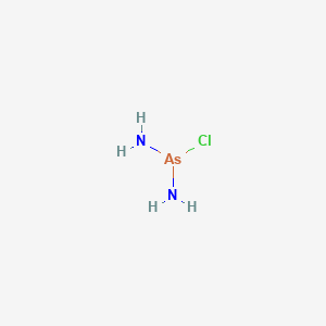 molecular formula AsClH4N2 B15474527 Arsorodiamidous chloride CAS No. 50791-58-7