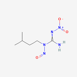 molecular formula C6H13N5O3 B15474588 Guanidine, 1-isopentyl-2-nitro-1-nitroso- CAS No. 35878-48-9
