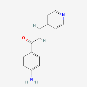 molecular formula C14H12N2O B15474599 4'-Amino-3-(4-pyridyl)acrylophenone CAS No. 40665-25-6