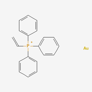 molecular formula C20H18AuP+ B15474618 Ethenyl(triphenyl)phosphanium;gold CAS No. 37766-89-5