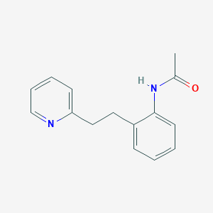 molecular formula C15H16N2O B15474664 N-{2-[2-(Pyridin-2-yl)ethyl]phenyl}acetamide CAS No. 50385-29-0