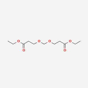 molecular formula C11H20O6 B15474748 Ethyl 3-[(3-ethoxy-3-oxopropoxy)methoxy]propanoate CAS No. 39837-89-3