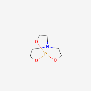 molecular formula C6H12NO3P B15474817 2,8,9-Trioxa-5-aza-1-phosphabicyclo[3.3.3]undecane CAS No. 36712-66-0