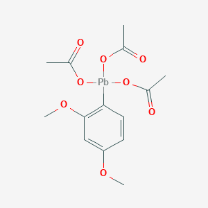 molecular formula C14H18O8Pb B15474820 Tris(acetyloxy)(2,4-dimethoxyphenyl)plumbane CAS No. 36896-61-4