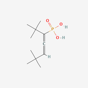 molecular formula C11H21O3P B15474821 Phosphonic acid, [1-(1,1-dimethylethyl)-4,4-dimethyl-1,2-pentadienyl]- CAS No. 42087-76-3