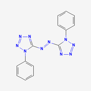 molecular formula C14H10N10 B15474856 5,5'-Azobis(1-phenyl-1H-tetrazole) CAS No. 41463-67-6