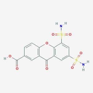 molecular formula C14H10N2O8S2 B15474905 9-Oxo-5,7-disulfamoyl-9H-xanthene-2-carboxylic acid CAS No. 50541-60-1