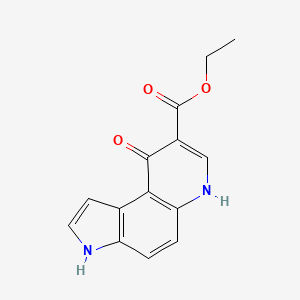 molecular formula C14H12N2O3 B15474968 Ethyl 9-oxo-6,9-dihydro-3H-pyrrolo[3,2-f]quinoline-8-carboxylate CAS No. 39487-15-5