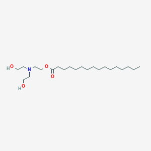 molecular formula C22H45NO4 B15475063 2-[Bis(2-hydroxyethyl)amino]ethyl hexadecanoate CAS No. 45295-86-1