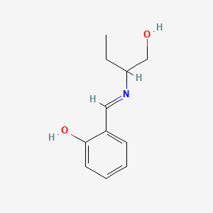 molecular formula C11H15NO2 B15475099 Phenol, 2-[[[1-(hydroxymethyl)propyl]imino]methyl]- CAS No. 40355-34-8