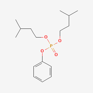 molecular formula C16H27O4P B15475123 Bis(3-methylbutyl) phenyl phosphate CAS No. 40585-79-3