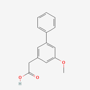 molecular formula C15H14O3 B15475141 3-Biphenylacetic acid, 5-methoxy- CAS No. 51028-83-2