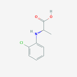 molecular formula C9H10ClNO2 B15475191 N-(2-Chlorophenyl)-L-alanine CAS No. 35224-54-5