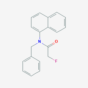 molecular formula C19H16FNO B154752 Acetamide, N-benzyl-2-fluoro-N-1-naphthyl- CAS No. 10016-13-4