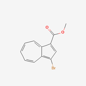 molecular formula C12H9BrO2 B15475201 Methyl 3-bromoazulene-1-carboxylate CAS No. 42081-17-4