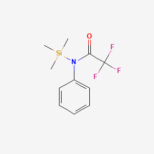 molecular formula C11H14F3NOSi B15475347 2,2,2-Trifluoro-N-phenyl-N-(trimethylsilyl)acetamide CAS No. 38166-87-9