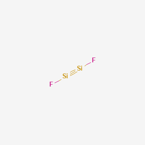 molecular formula F2Si2 B15475351 Fluoro(fluorosilylidyne)silane 
