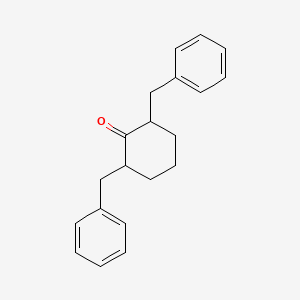 molecular formula C20H22O B15475358 2,6-Dibenzylcyclohexanone CAS No. 36040-03-6