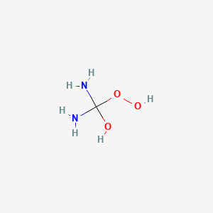 molecular formula CH6N2O3 B15475374 Diamino(hydroperoxy)methanol CAS No. 35220-04-3