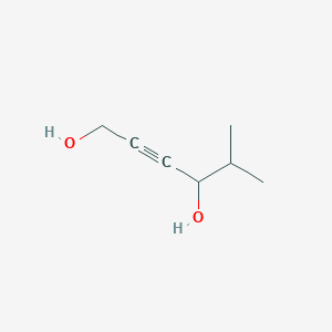 molecular formula C7H12O2 B15475511 5-Methylhex-2-yne-1,4-diol CAS No. 35336-44-8