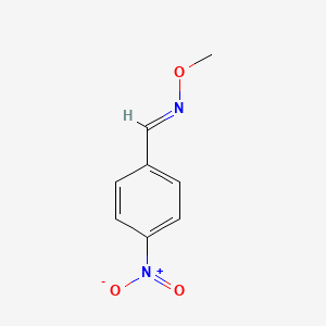 molecular formula C8H8N2O3 B15475565 p-Nitrobenzaldehyde O-methyloxime CAS No. 33499-32-0