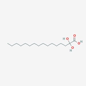 molecular formula C16H32O4 B15475585 2,2-Dihydroxyhexadecanoic acid CAS No. 35465-40-8