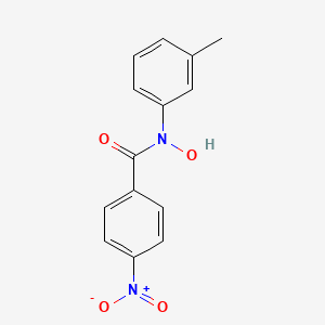 molecular formula C14H12N2O4 B15475637 N-Hydroxy-N-(3-methylphenyl)-4-nitrobenzamide CAS No. 32939-64-3