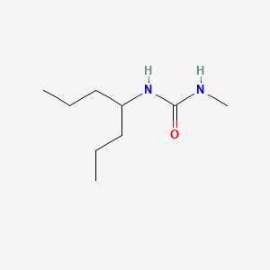 molecular formula C9H20N2O B15475678 Urea, 1-(4-heptyl)-3-methyl- CAS No. 40755-04-2